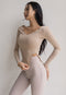 Dear Slit Ribbed Sleeve